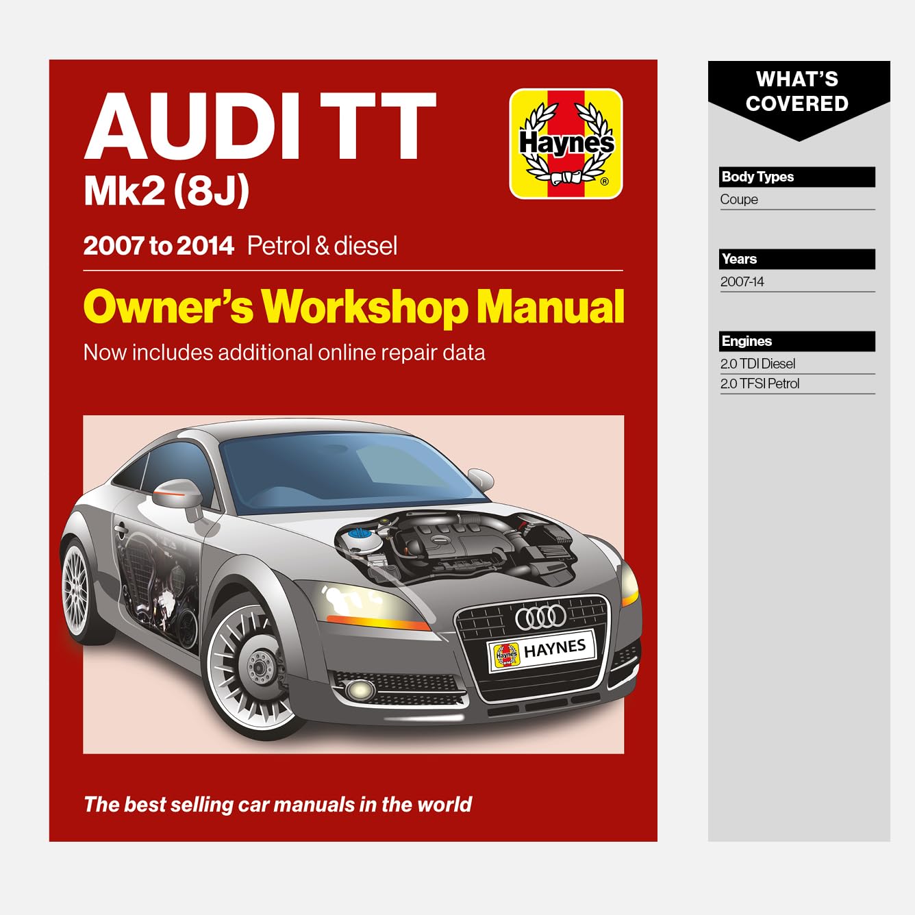 Audi TT Mk2 8J 2007 to 2014 Petrol  Diesel PAPERBACK 9781785219320