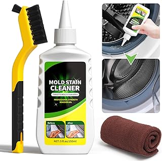 Home Remover Gel, Household Washing Machine Cleaner for Front Loader Washing Machine Seal with Brush and Towel for Bathroom, Refrigerator Sealant, Wall, Tile Grout, Kitchen