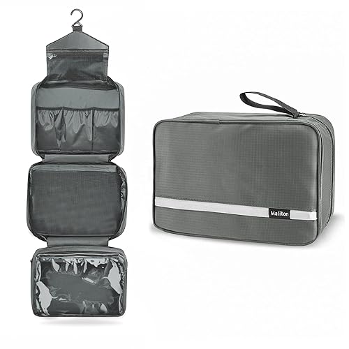 Miniatura 6 de Neceser de viaje para mujer hombre morado y gris