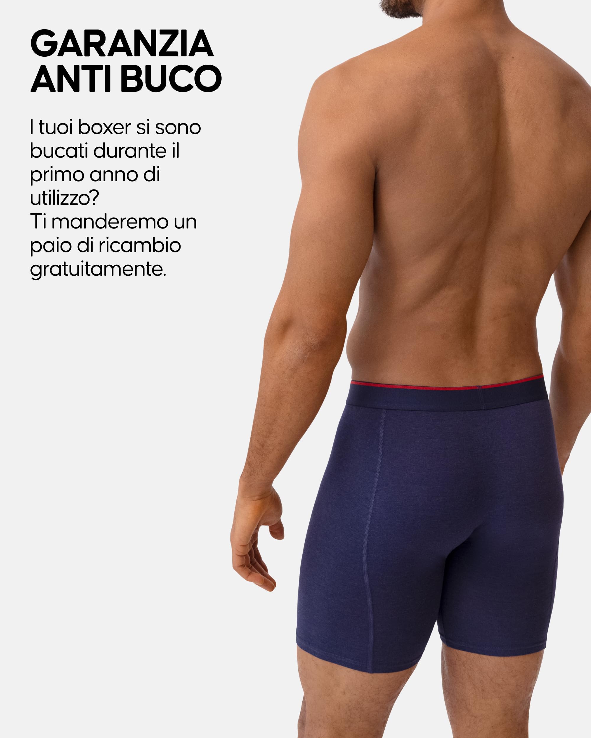DANISH ENDURANCE Boxer Uomo Lunghi in bambù Ultra Morbido, Mutande Boxer a Pantaloncino in Bamboo, 3 o 6 Paia