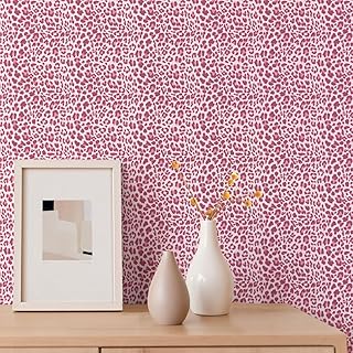 Cheetah Print Wallpaper Peel and Stick, Leopard Print Wallpaper Modern S...