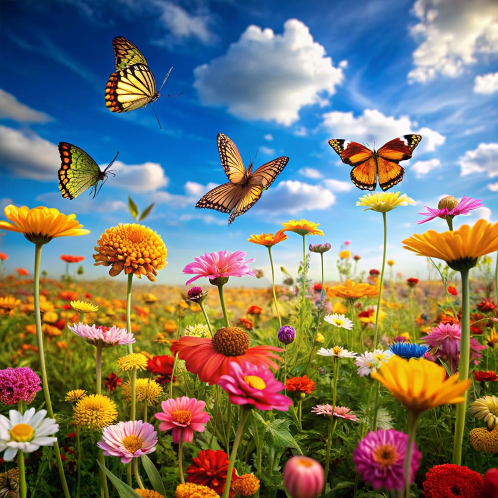 Butterfly Flower Mix Seeds β Farfalla β Colourful Blooms that Attract Butterflies β Long Flowering Season MayβOctober β Ideal for Borders, Beds & Pots β Easy to Grow Garden Mix