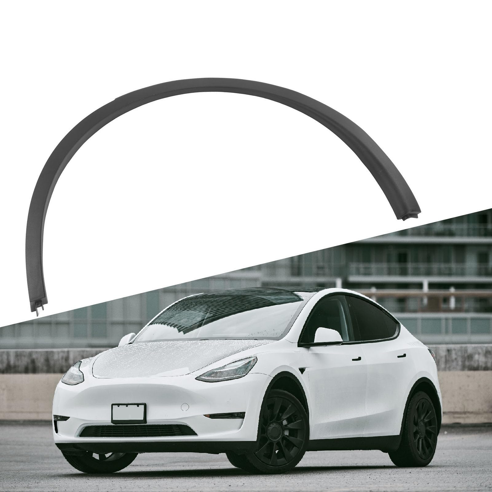 Generic Koło Pasuje do Listwy łukowej Pasującej do Modelu Y 2020 2023, Ochrona w Sportowym Stylu i łatwa Instalacja, Trwały materiał (Tylny lewy 58250-2P100,582502P100)