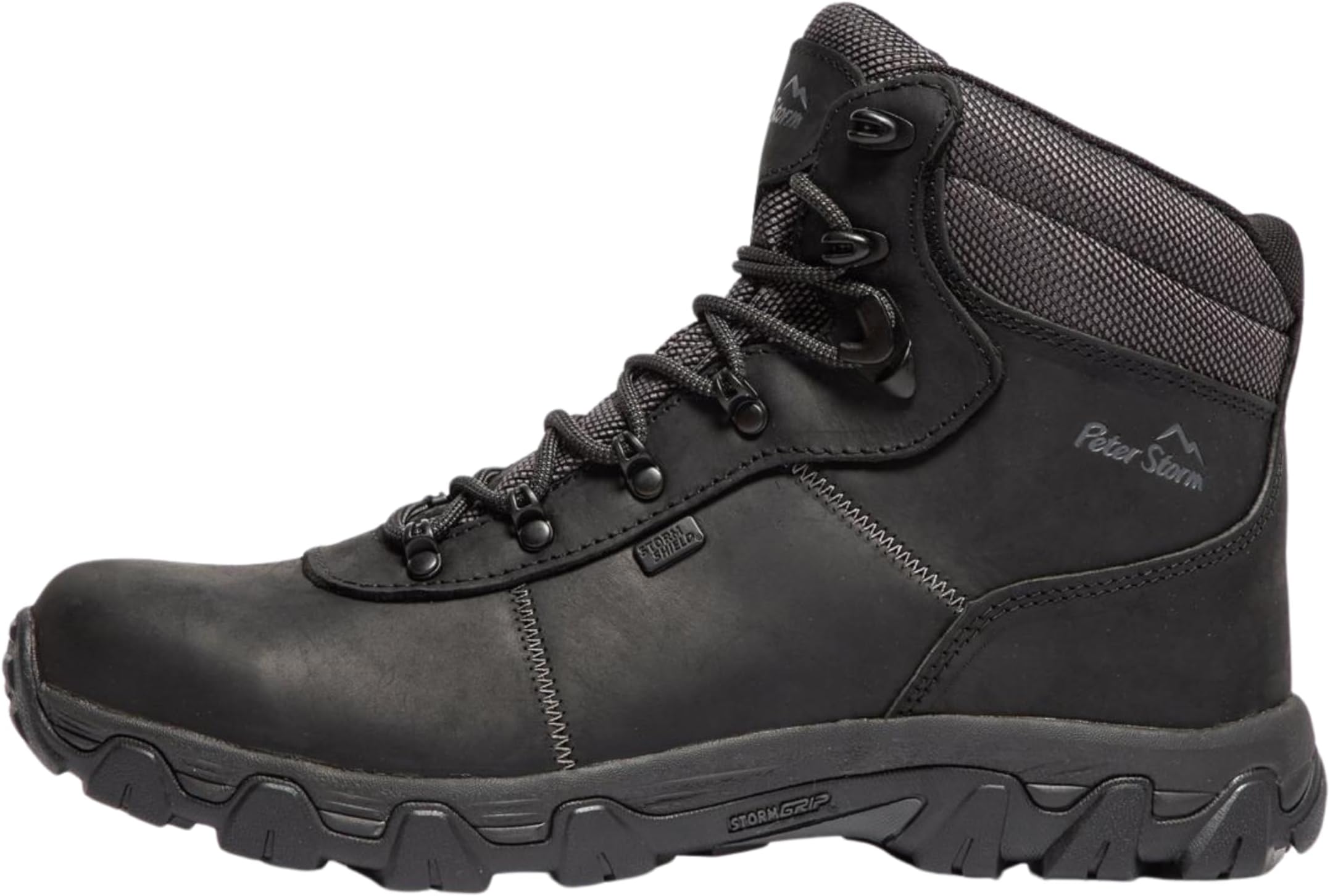Men’s Caldbeck Waterproof Walking Boot with Durable Leather Upper, High Traction Rubber Sole & Ankle Support, Lightweight & Breathable, Outdoors, Hiking & Trekking Footwear