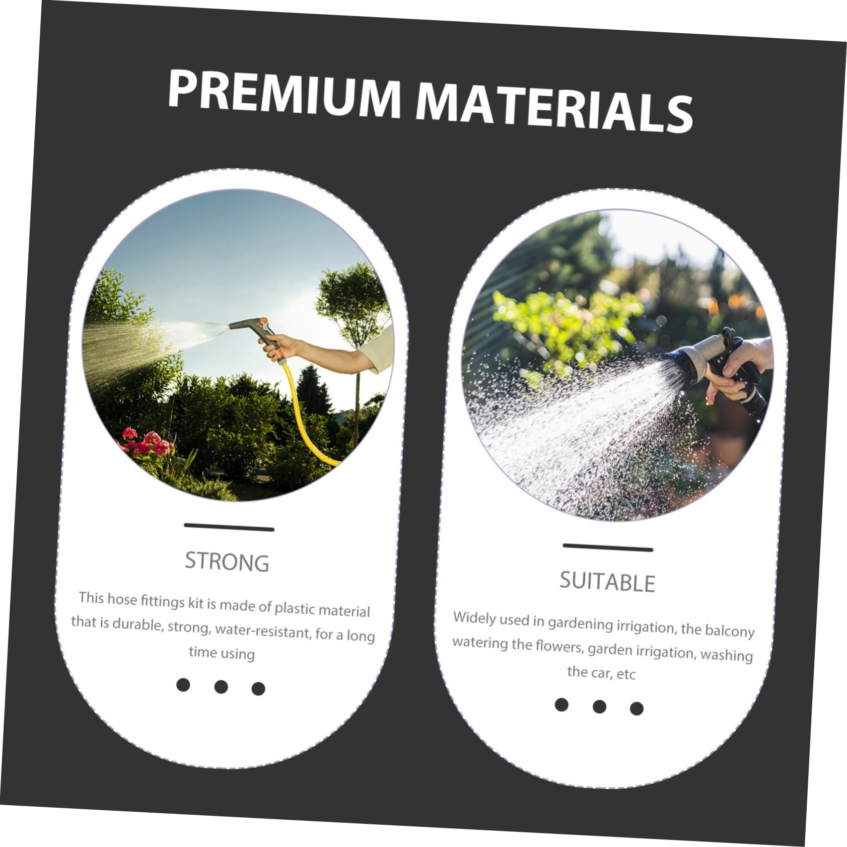 Mikikit 5 Set Adattatori per Raccordi per Irrigazione Connettori per Estensione E Giardinaggio Facile Installazione per Irrigazione Lavaggio Auto E Hobbistica 25 Pezzi*5