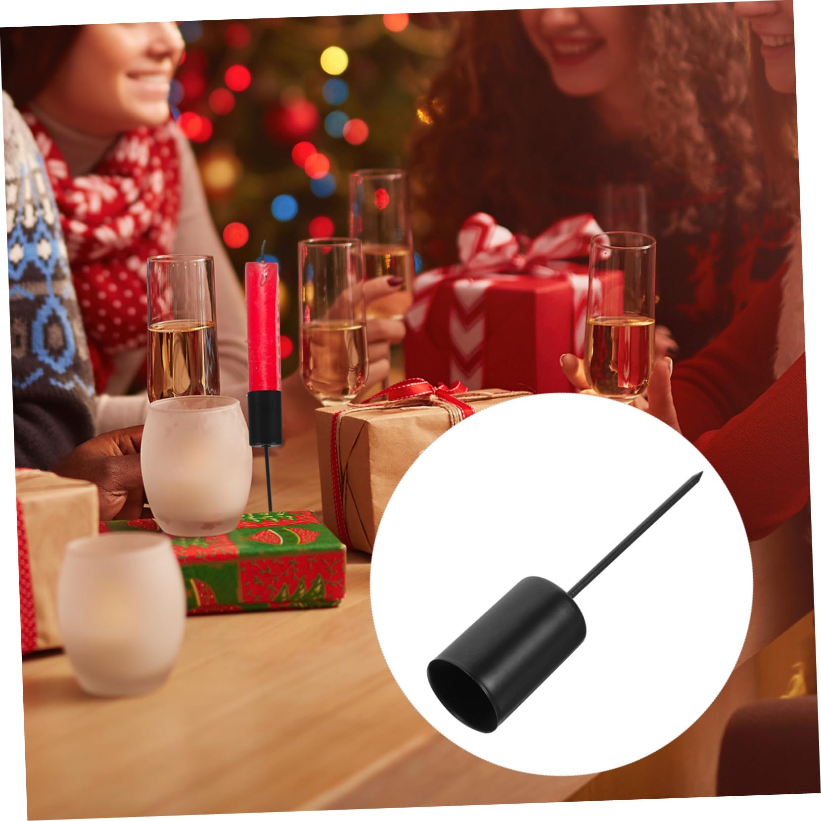 GOOHOCHY 15pcs Candle Holder Insert Candle Cup Festive Tabletop Decor for Christmas Tree Versatile and Portable Design Holiday Ambiance for Center Tables