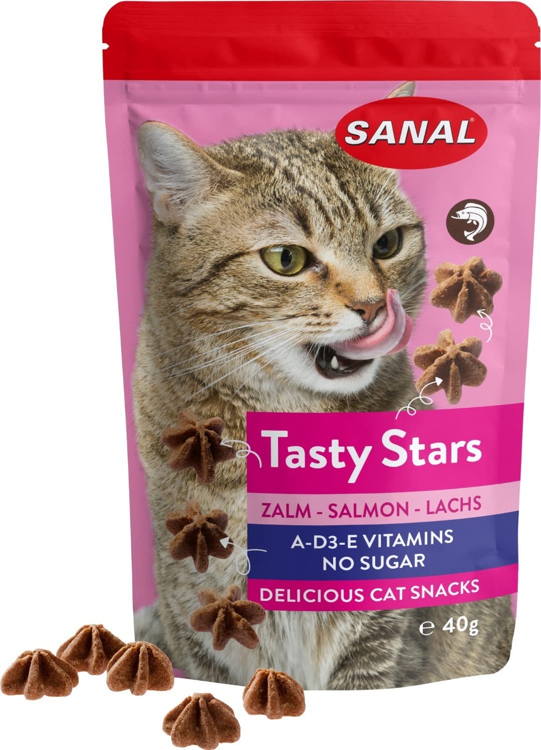 SanalCAT Tasty Stars Salmon 40g