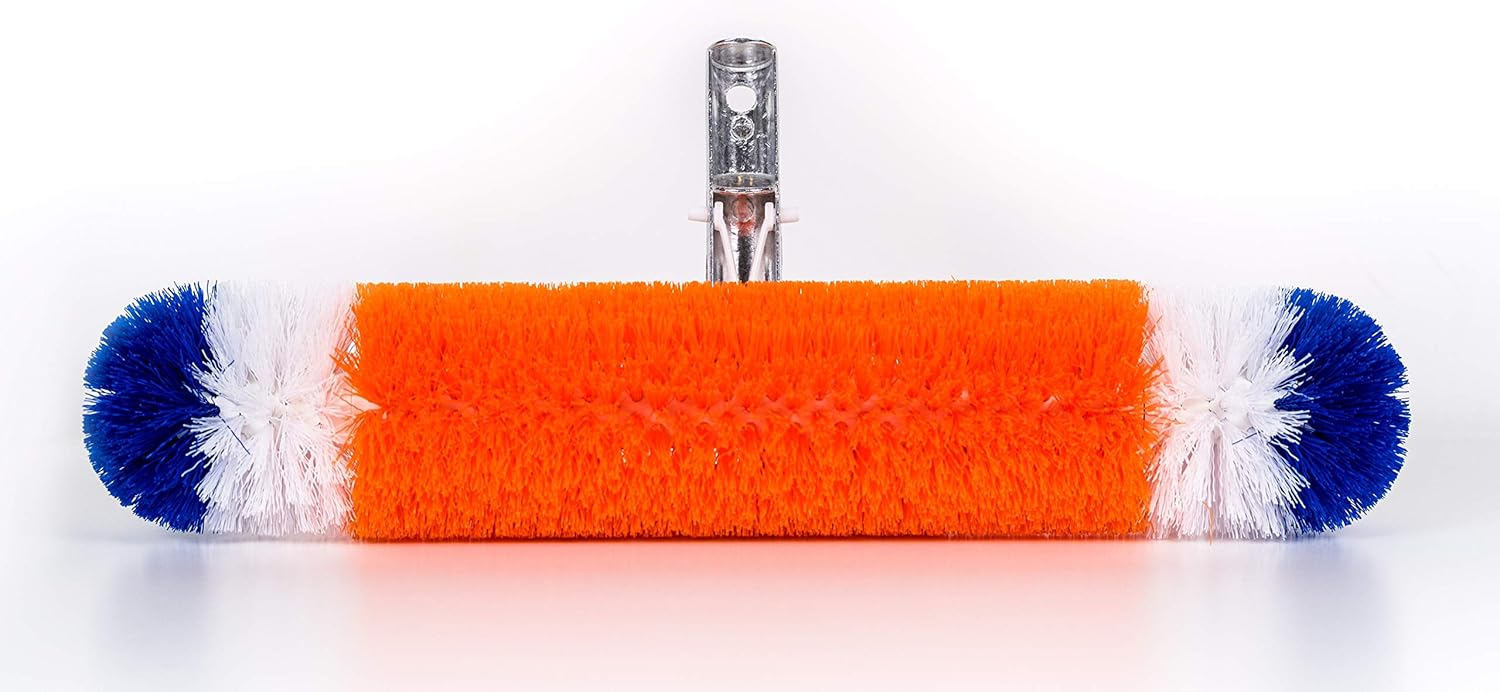 Blue Torrent Swimming Pool Brush, 360-Degree Bristles for Pools, Reinforced Design, 18" (2020) (Same Day Shipping) : Patio, Lawn & Garden
