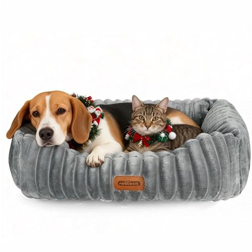 Nobleza Cama para Mascotas Medianas para Perros y Gatos, Lavable, Colchón Suave con Relleno de Esponja