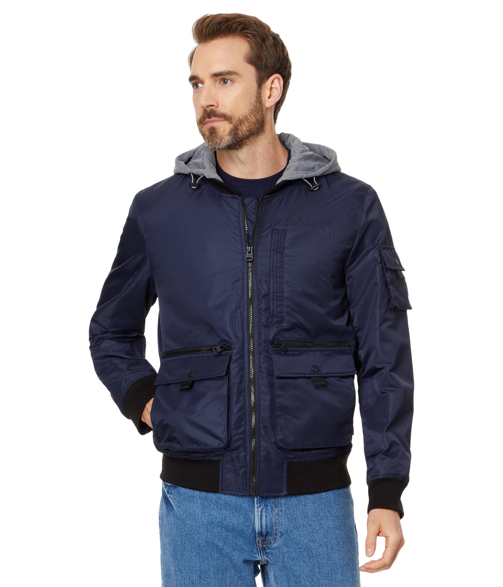 Men's Hooded Bomber Jacket