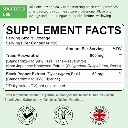 Miniatura 20 de 99% de alta pureza NMN 500mg + suplemento trans-resveratrol 1100mg, fórmula avanzada 3 en 1, resveratrol orgánico NMN, potente antioxidante, Boost