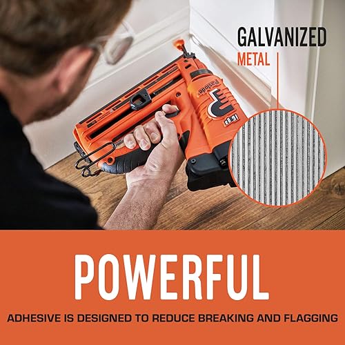 Miniatura 3 de Paslode, Clavo de acabado, 650232, galvanizado en ángulo de 20 grados, calibre 16, 2,000 por caja, 2 12 pulgadas