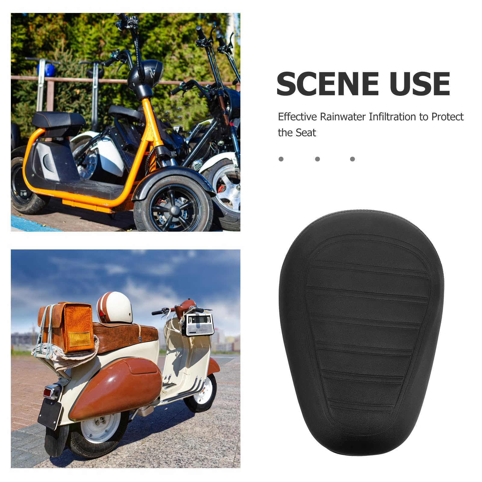 SOLUSTRE Sella Comoda per Bici Elettrica Spugna ad Alta Elasticità, Design Multifunzionale, Adatta a Mountain Bike e Scooter Elettrici