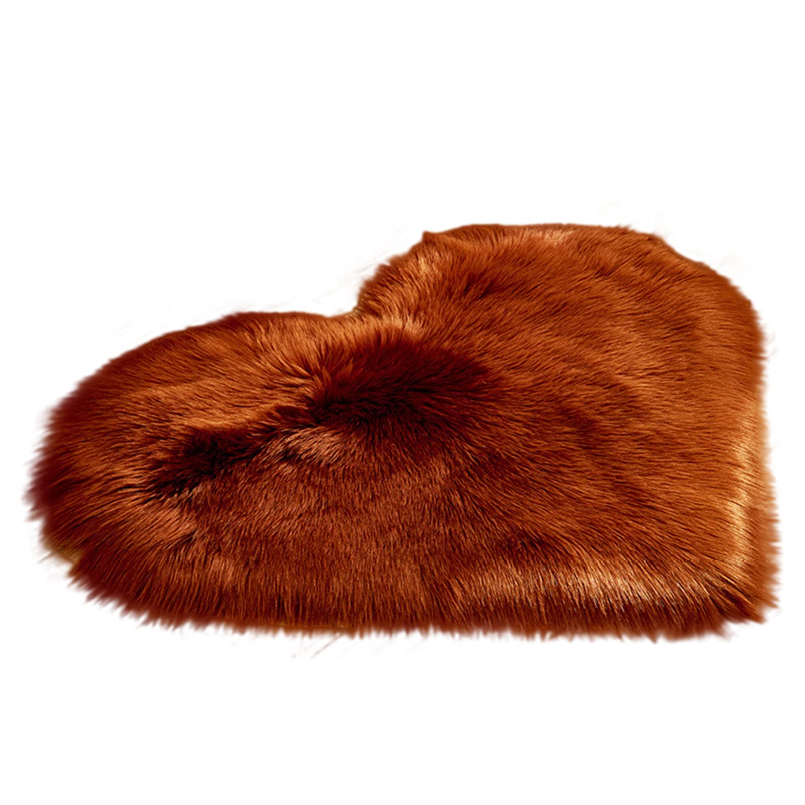 Tapis en peluche confortable marron 50x70 cm style nordique INS