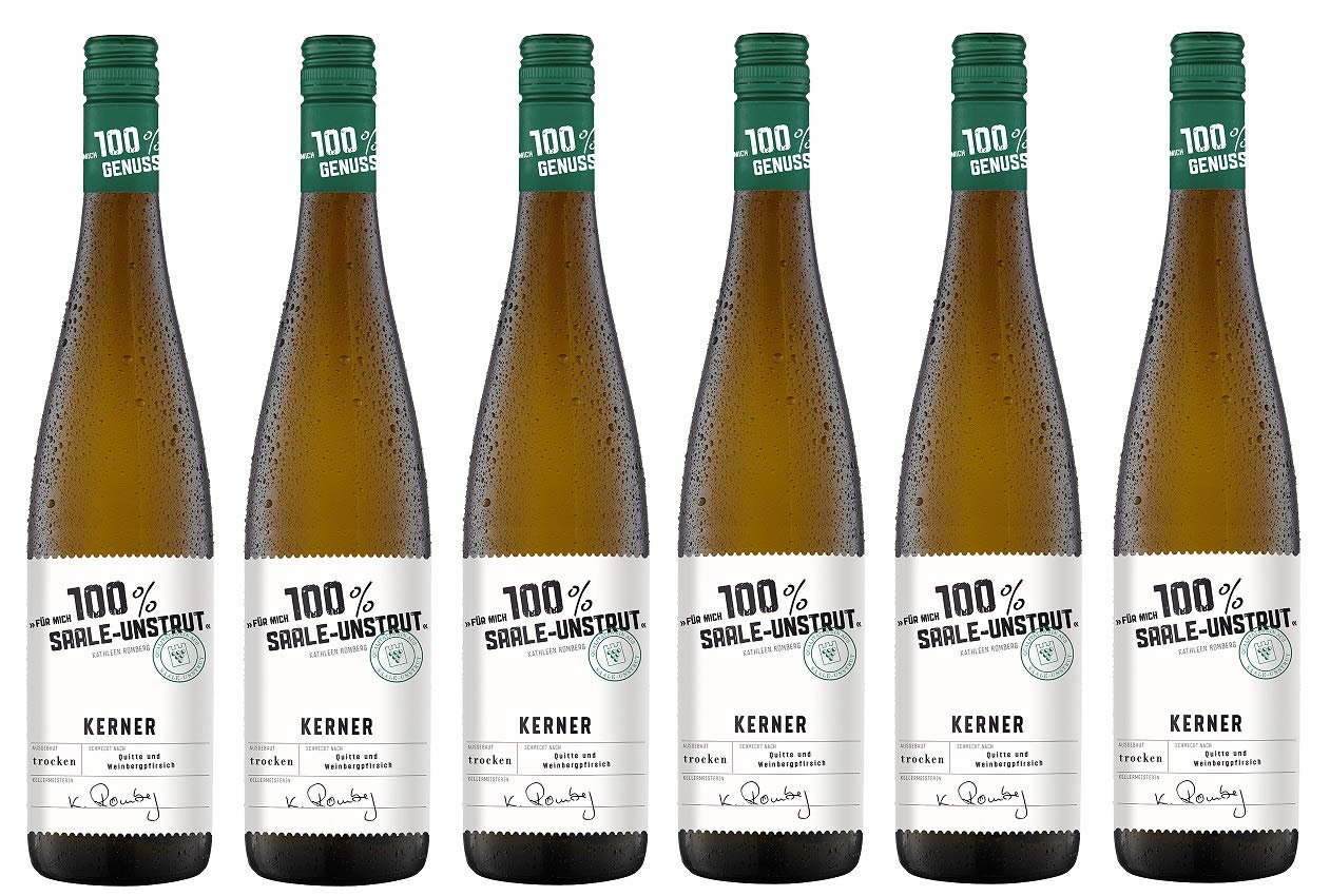 6x 0,75l - 2025er - "für mich 100% Saale-Unstrut" - Kerner - Qualitätswein Saale-Unstrut - Deutschland - Weißwein halbtrocken