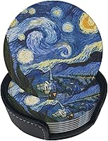 Vista 23 de 6 posavasos de cuero con temática de fútbol americano para bebidas con soporte, juegos de posavasos para mesa de bebidas, para sala de estar