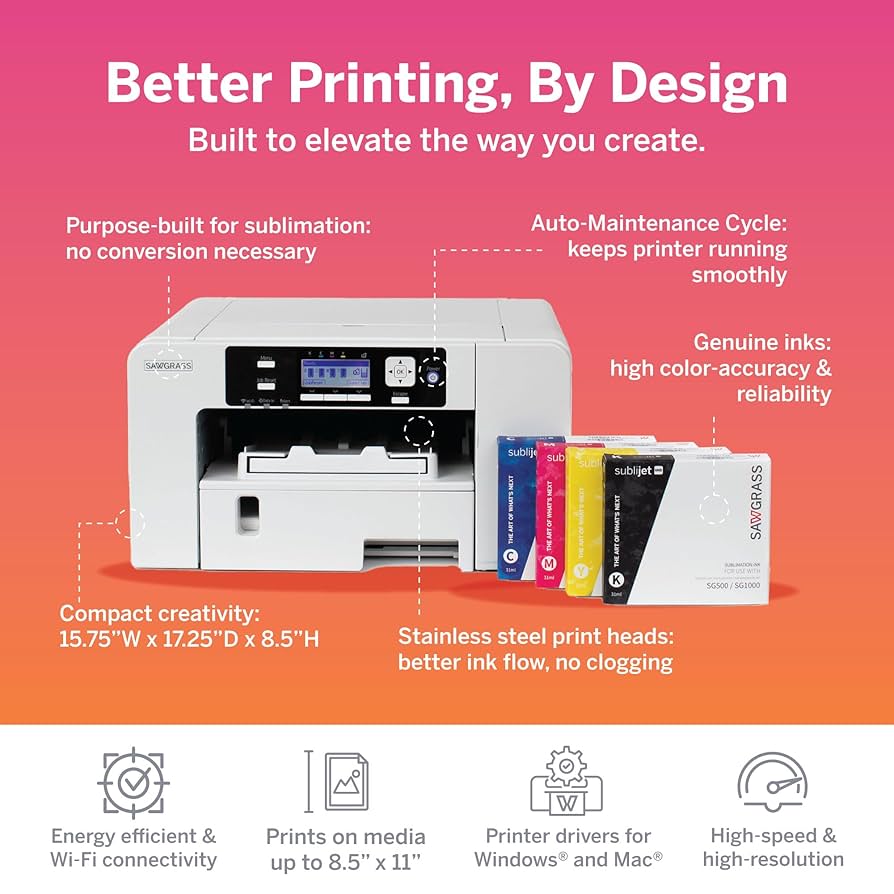 Amazon.com: Sawgrass SG500 Sublimation Printer Bundle