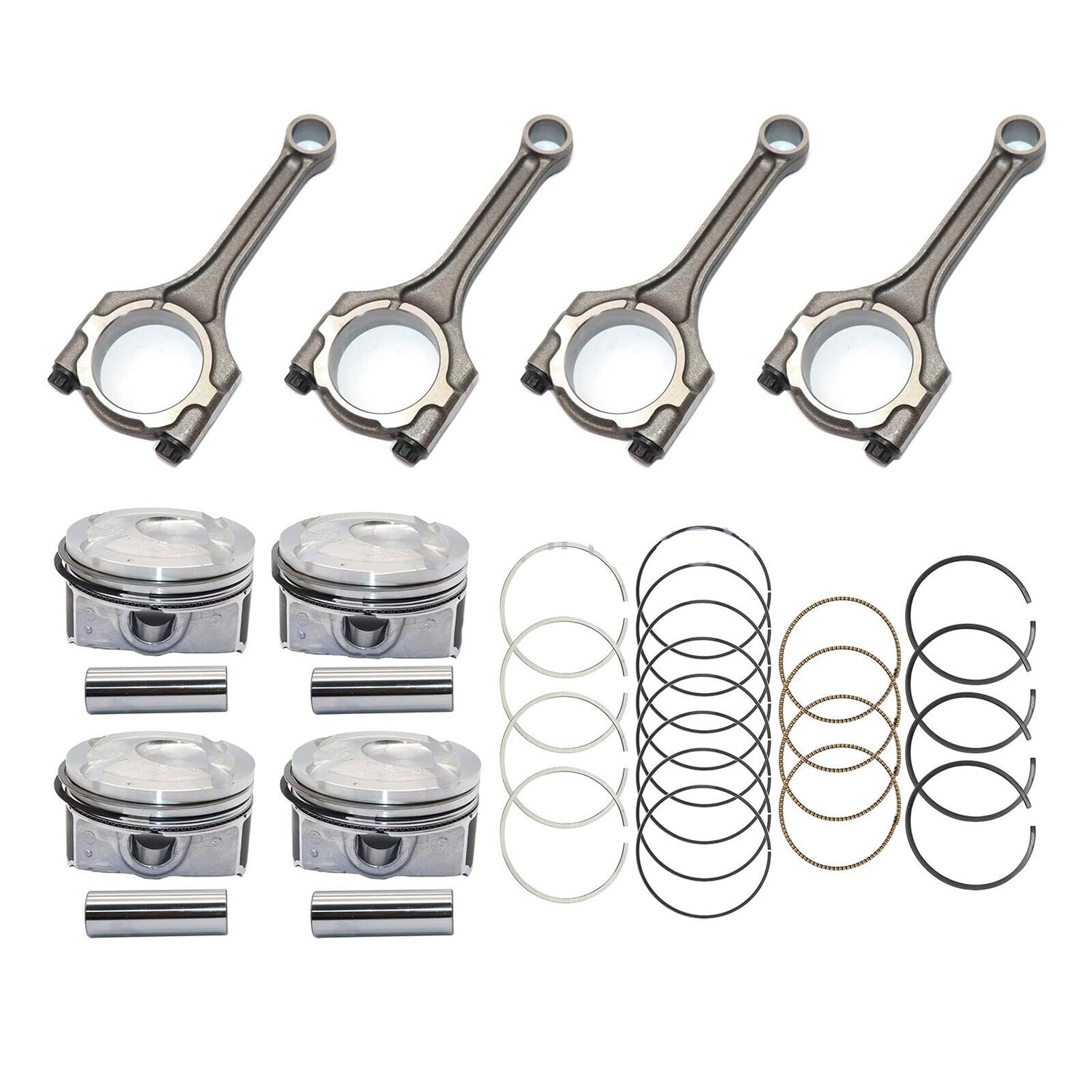 Amazon.com: Kessocco 1set Connecting Rod & Piston Rings Kit