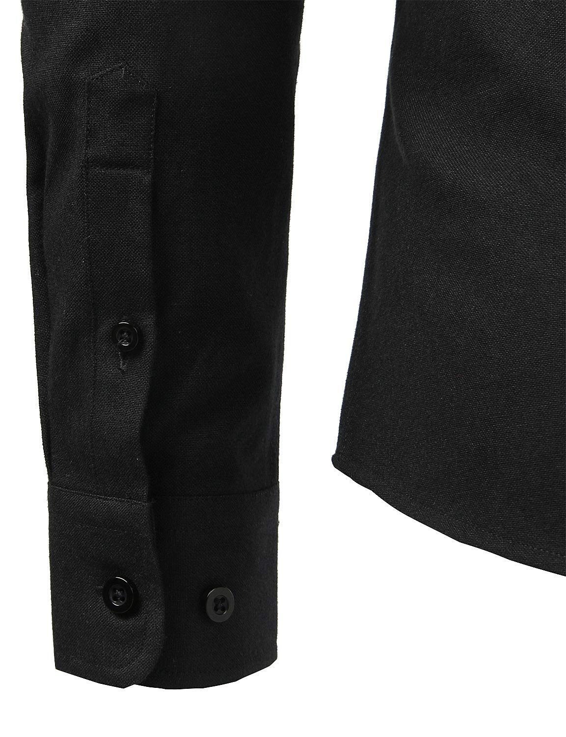 PARKLEES Chemise Oxford décontractée à manches longues pour homme