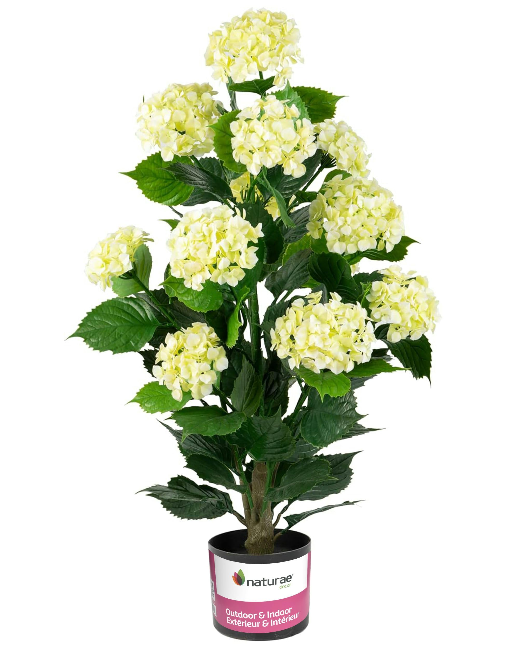 Amazon.com: Naturae Decor White Hydrangea Artificial Plant 37” in