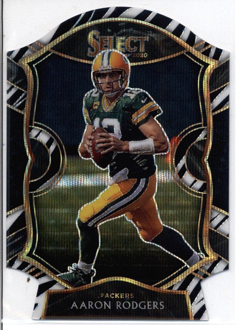 Amazon.com: 2020 Panini Select Zebra Prizm Die-Cut #12 Aaron