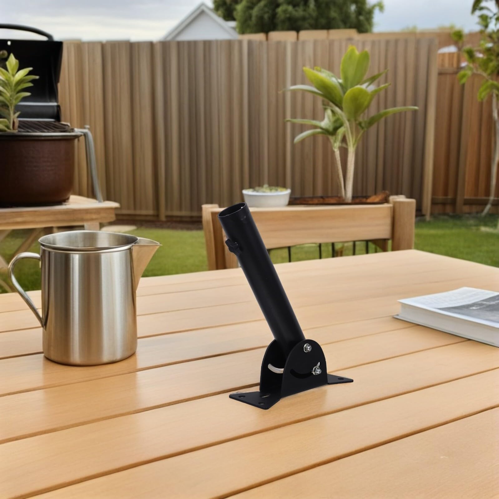 Heavy Duty Outdoor Wireless Bridge Antenna Wall Mount Bracket Weatherproof Steel Pole Mount with Adjustable Swivel for Tv And Network Bridge Antennas Compatibility for Home And