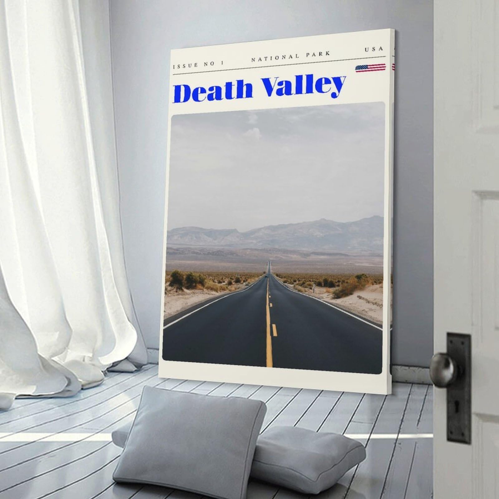 Junmoney Death Valley National Park Wall Decor Canvas Print 20x30inch(50x75cm), for Lounge Decor, Bedroom Walls Or Flats, Canvas Styling for A Polished Room Look
