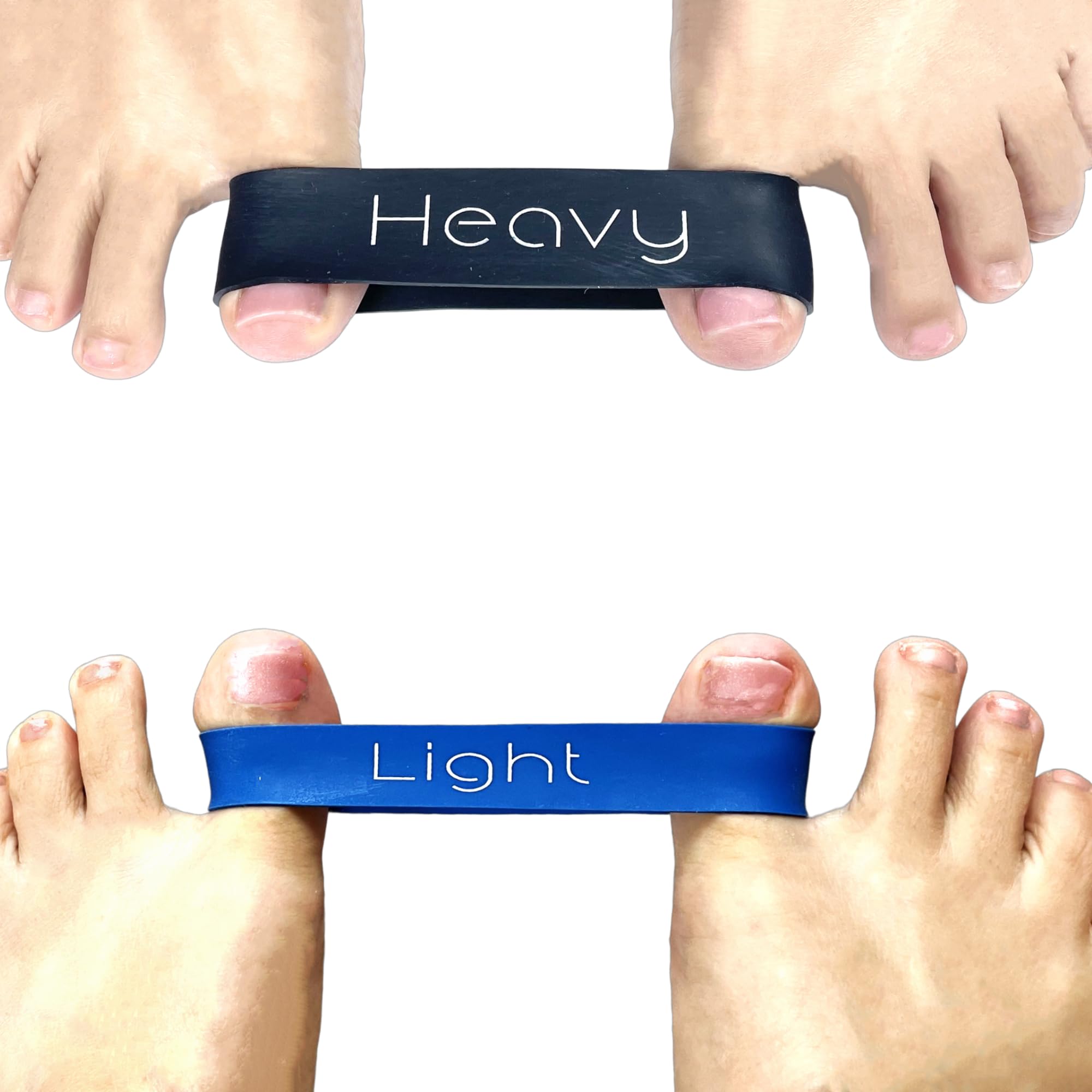 Soxsense Toe Stretcher Bands - Toe Spacers for Bunion Correction, Hallux Valgus Corrector, Foot Stretcher Resistance Bands for Bunion Relief (2 Bands)