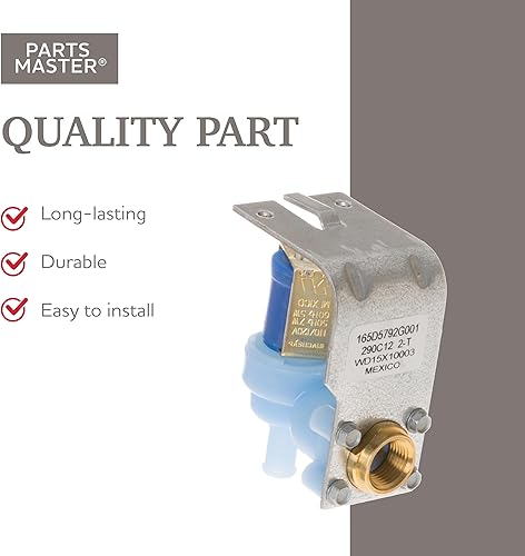Miniatura 3 de Repuesto para válvula de agua para lavavajillas GE/Hotpoint/Kenmore - WD15X10003, PS259368, AP2039343-Garantía limitada de 1 año – Fijar el
