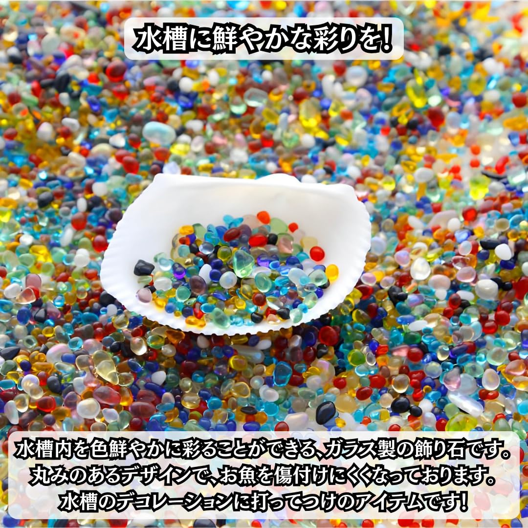 Amazon.co.jp: jwyndsq(おと) 水族館装飾石、0.2-0.3インチ（6-8 mm