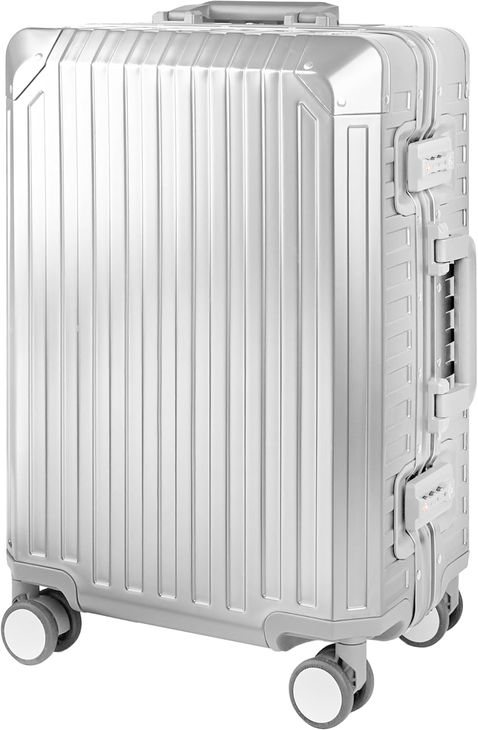 GLX2 X2 All Aluminum Luggage Suitcase 3 Sizes (20",26",29") TSA Lock Carry On Silver (20" Carry On) - Image 1 of 5