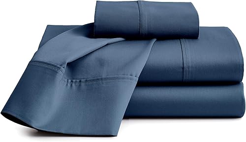 Miniatura 9 de Sábanas de cama 100% algodón orgánico de bolsillo extra profundo, tamaño King, marfil, sábanas orgánicas, sábanas de satén de algodón orgánico de