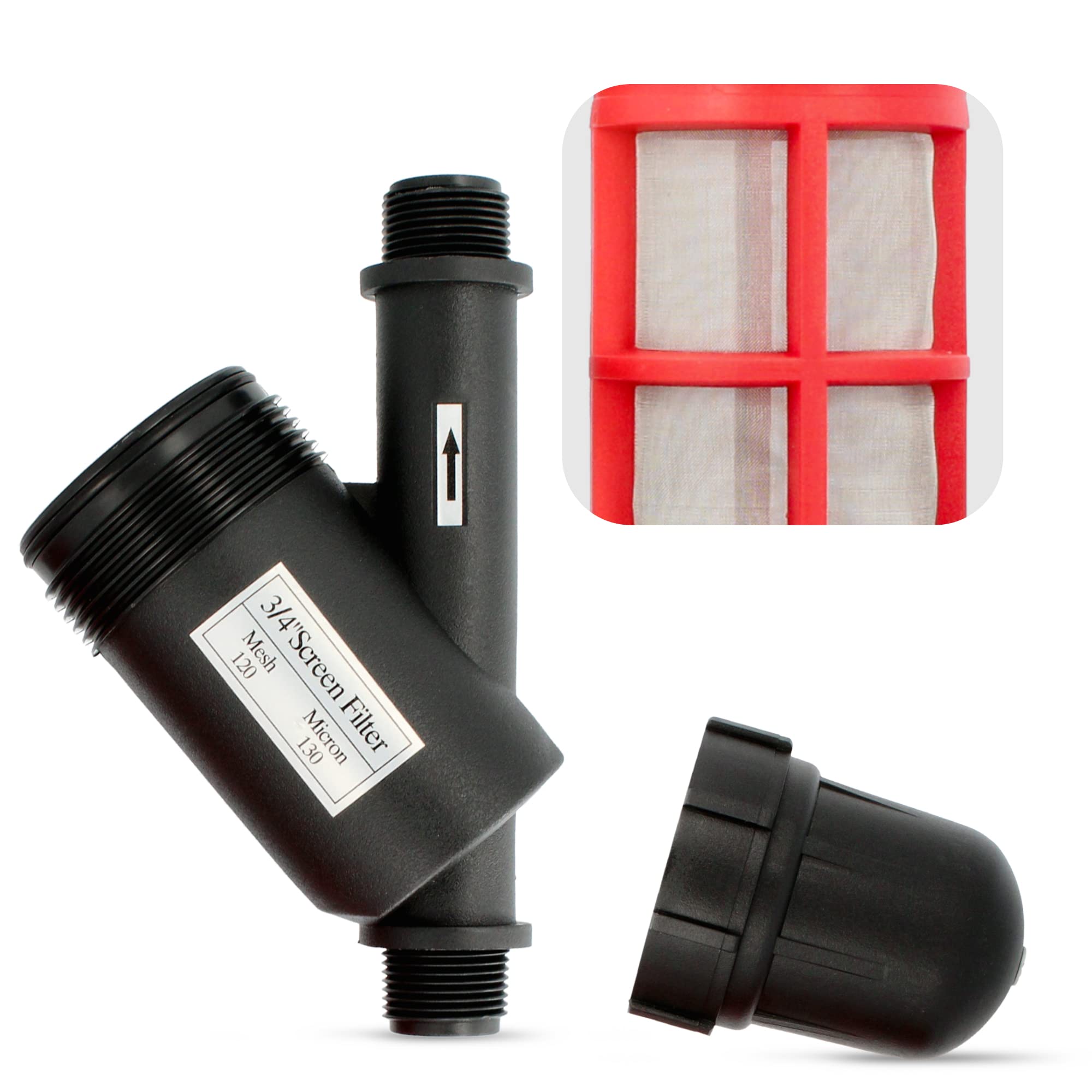 Filtr siatkowy Filtr nawadniający 120 MESH 3/4" AG Filtr wodny Siatka do kropielnicy System nawadniania ogrodów Sprężynowy system zraszający Filtr do pompy wodnej Hydrofor Zapobiega zanieczyszczeniom