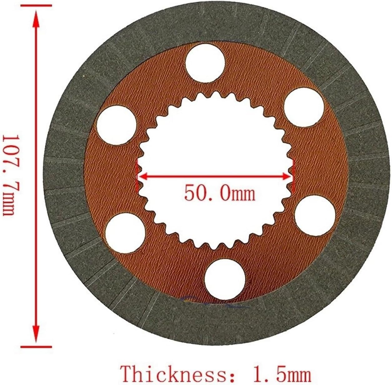 Automotive Clutch Car 4WD Differential Clutch Disc Friction Plates Kit Fit For Dodge Journey Hyundai Rear Axle Repair Kit Steel Plate Set (Friction Plate)