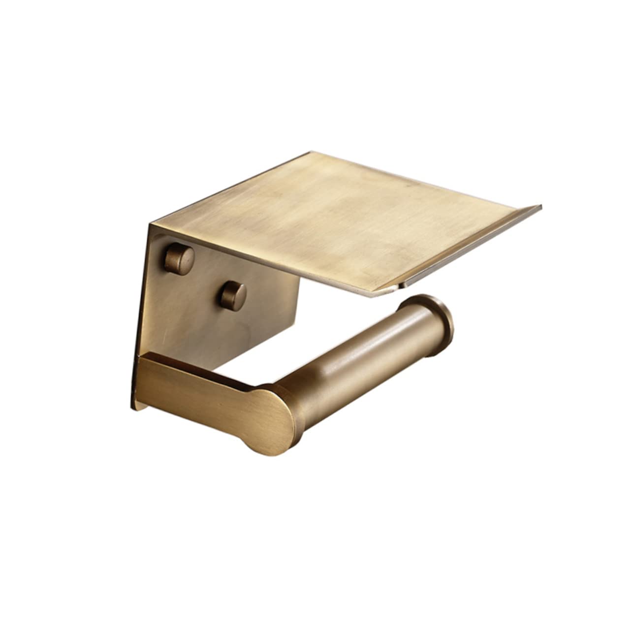 STOBAZA Porta Di Carta Igienica in Alluminio Anticato Mensola Per Cellulare e Fazzoletti Accessori Da Bagno Multifunzionale Ripiano Per Di Carta Porta Oggetti Da Parete