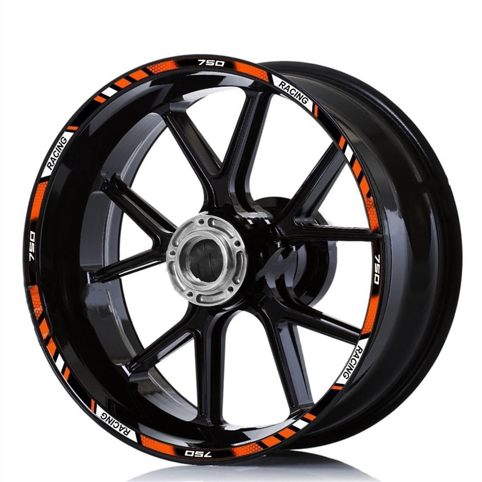 Motorcycle for Kawasaki for Z 750 Accessories Wheel Stickers Reflective Decals Rims(Color1)