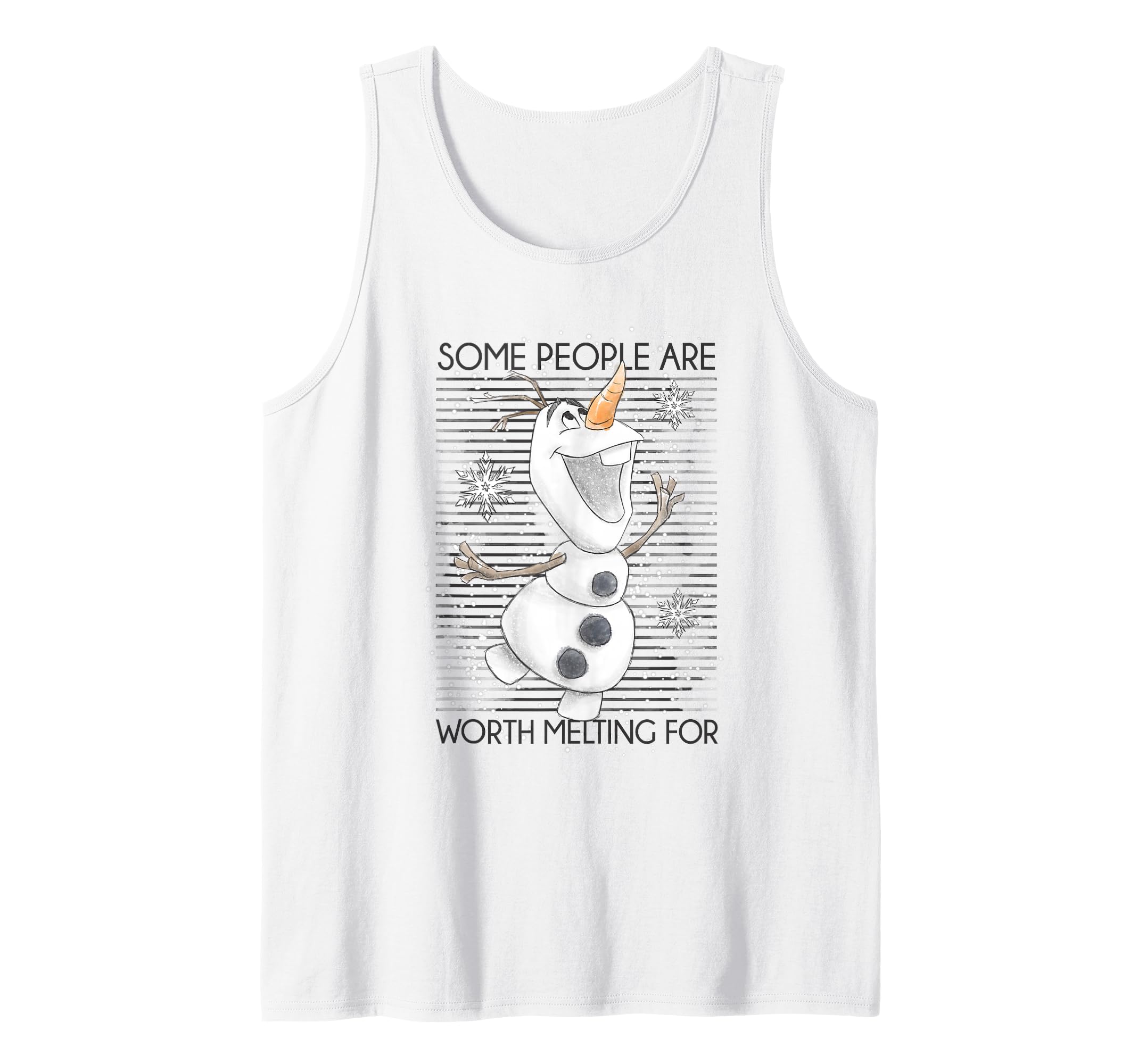 Disney Frozen Olaf Some People are Worth Melting for Tank Top Small