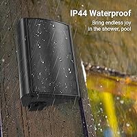 Vista 3 de STUDIOFINIX Altavoces Bluetooth de 6.5 pulgadas para interiores y exteriores, impermeables, con cable, para montaje en pared, altavoces activos