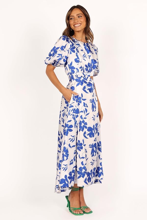 Petal & Pup Aminah Puff Sleeve Dress - Blue Floral XL by Petal & Pup - Used condition - Image 6