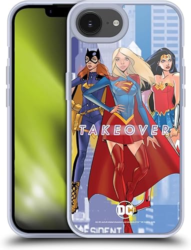 Head Case Designs DC Core Girl Power Compositions - Funda de gel con licencia oficial para mujer protección de grado militar compatible con Apple
