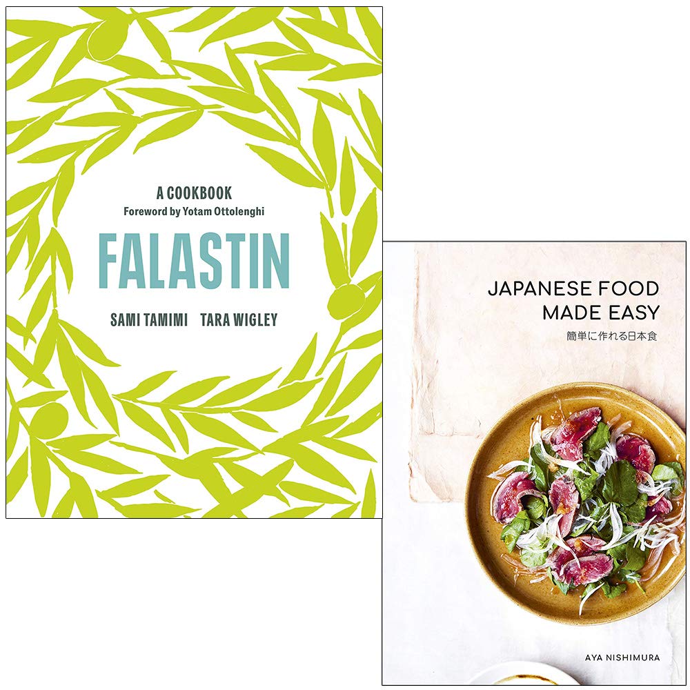 Falastin A Cookbook By Sami Tamimi, Tara Wigley & Japanese Food Made Easy By Aya Nishimura 2 Books Collection Set