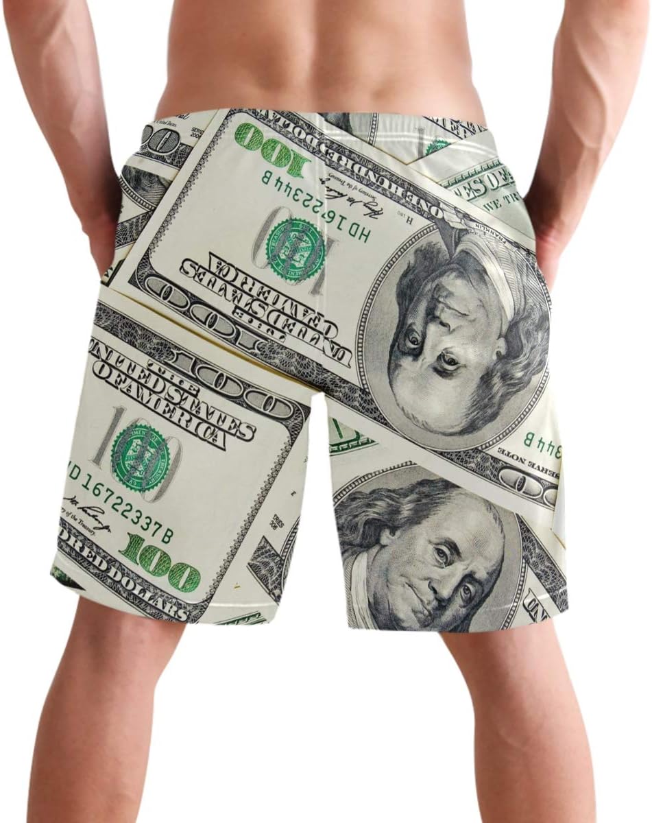 visesunny Hawaiian Men's Summer Beach Shorts Swim Trunks Sports Running Bathing Suits with Mesh Lining - Image 4