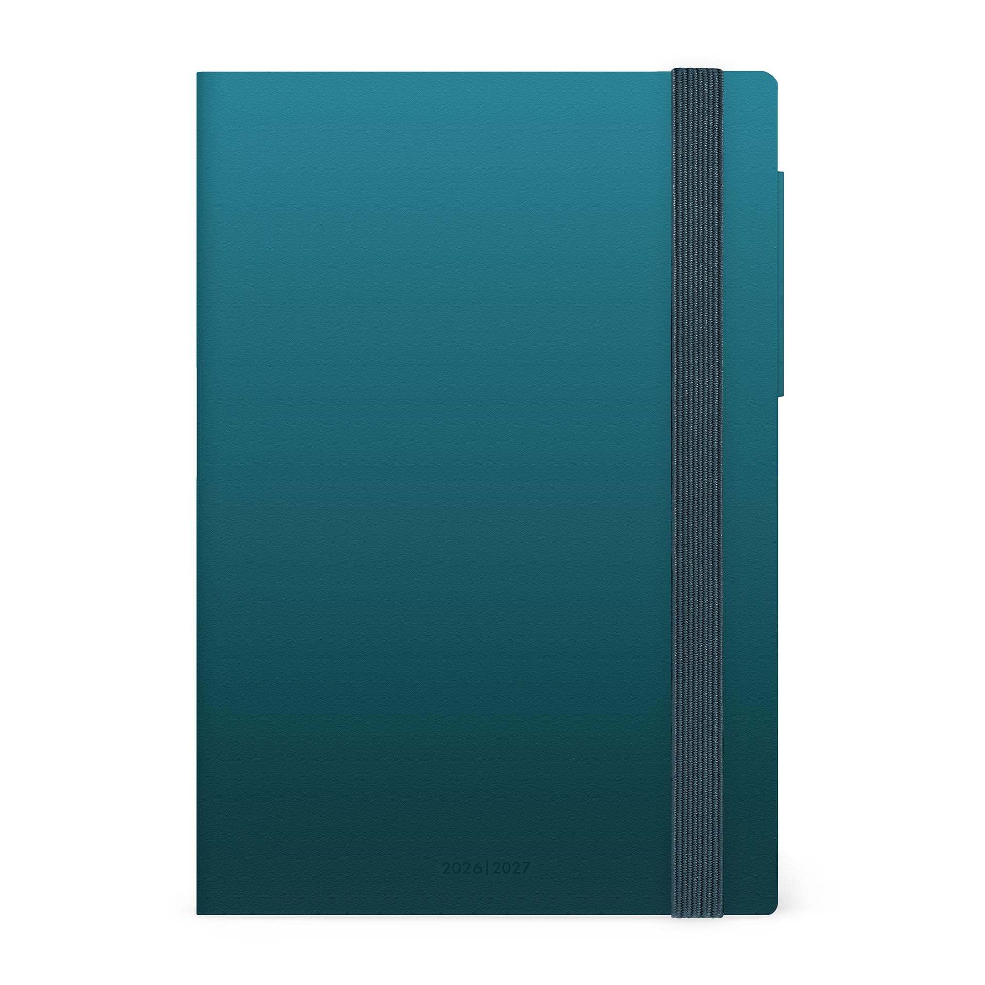 Legami 2026-2027 Deep Teal 16 Month Medium Diary September 2026 to December 2027 - Elastic Closure FSC Certified Paper 12 x 18 cm — image 1