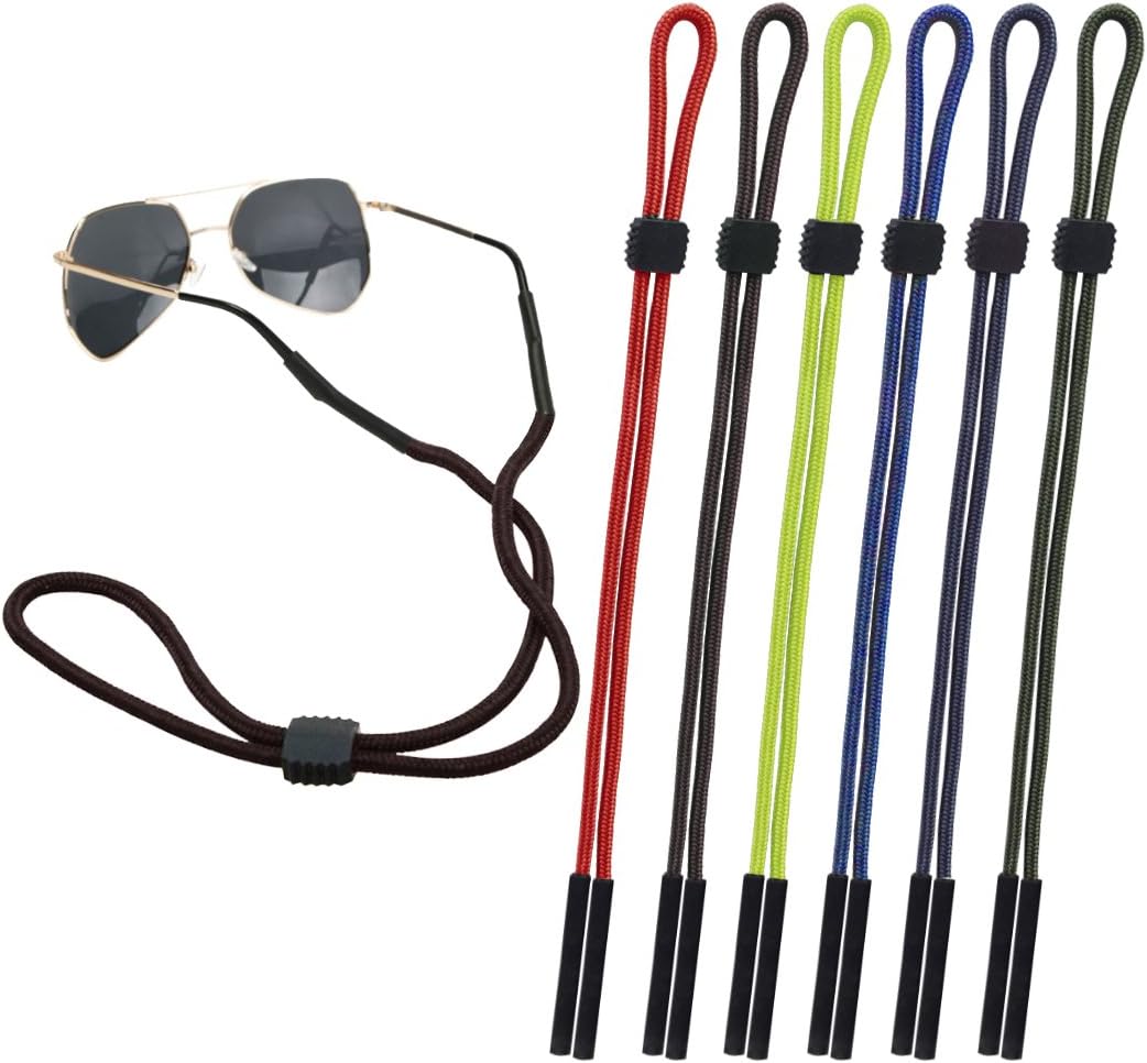 CandyHome 6 Pcs Multicolor Sunglass Holder Cords Eyeglass Straps Eyewear Retainer For Men and Women - Great for Sports and Outdoor Activities
