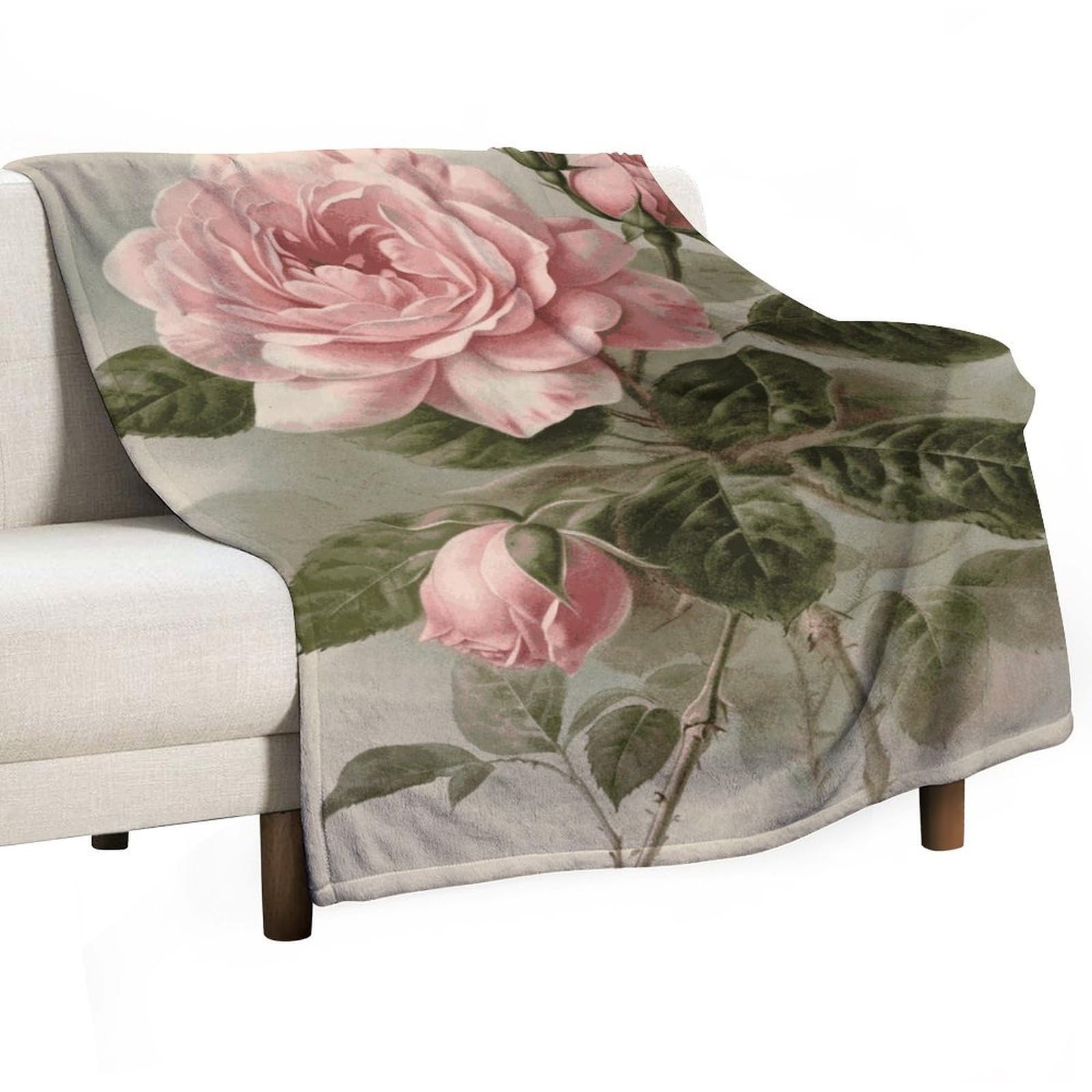 Couverture polaire en flanelle rose 167x228 cm douce et legere pour lit