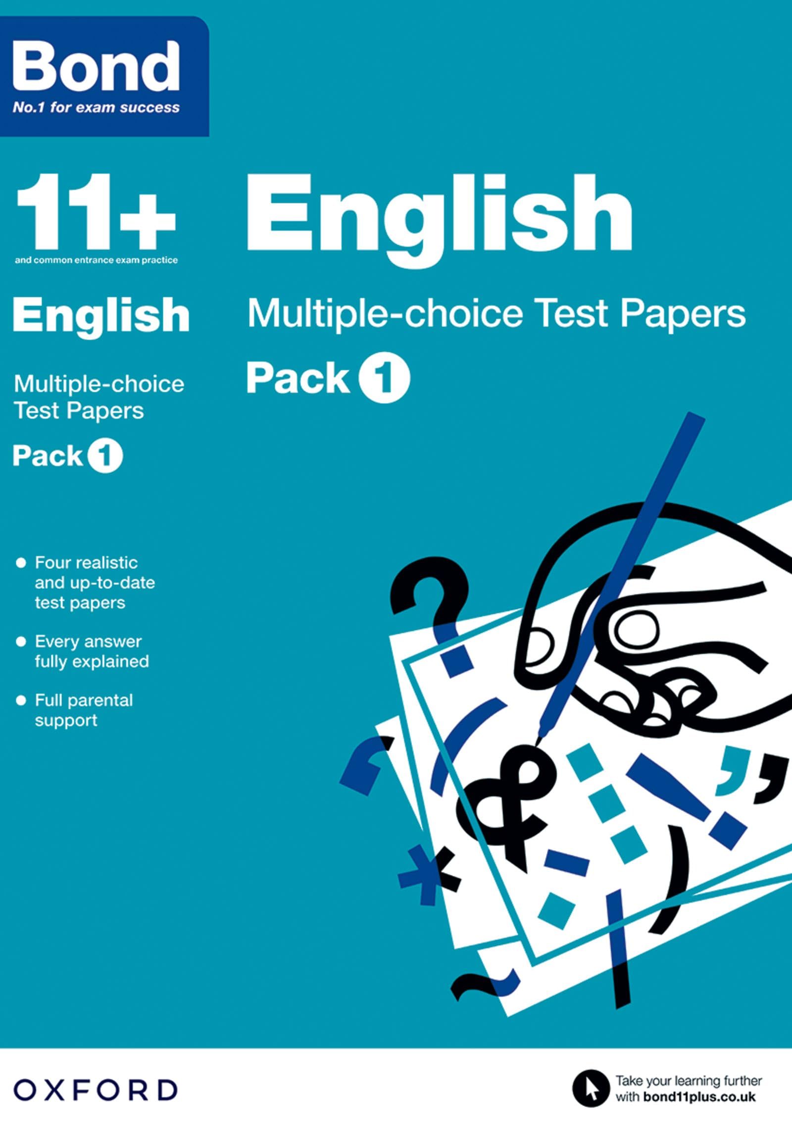 Bond 11+: English Multiple-choice Test Papers: Pack 1