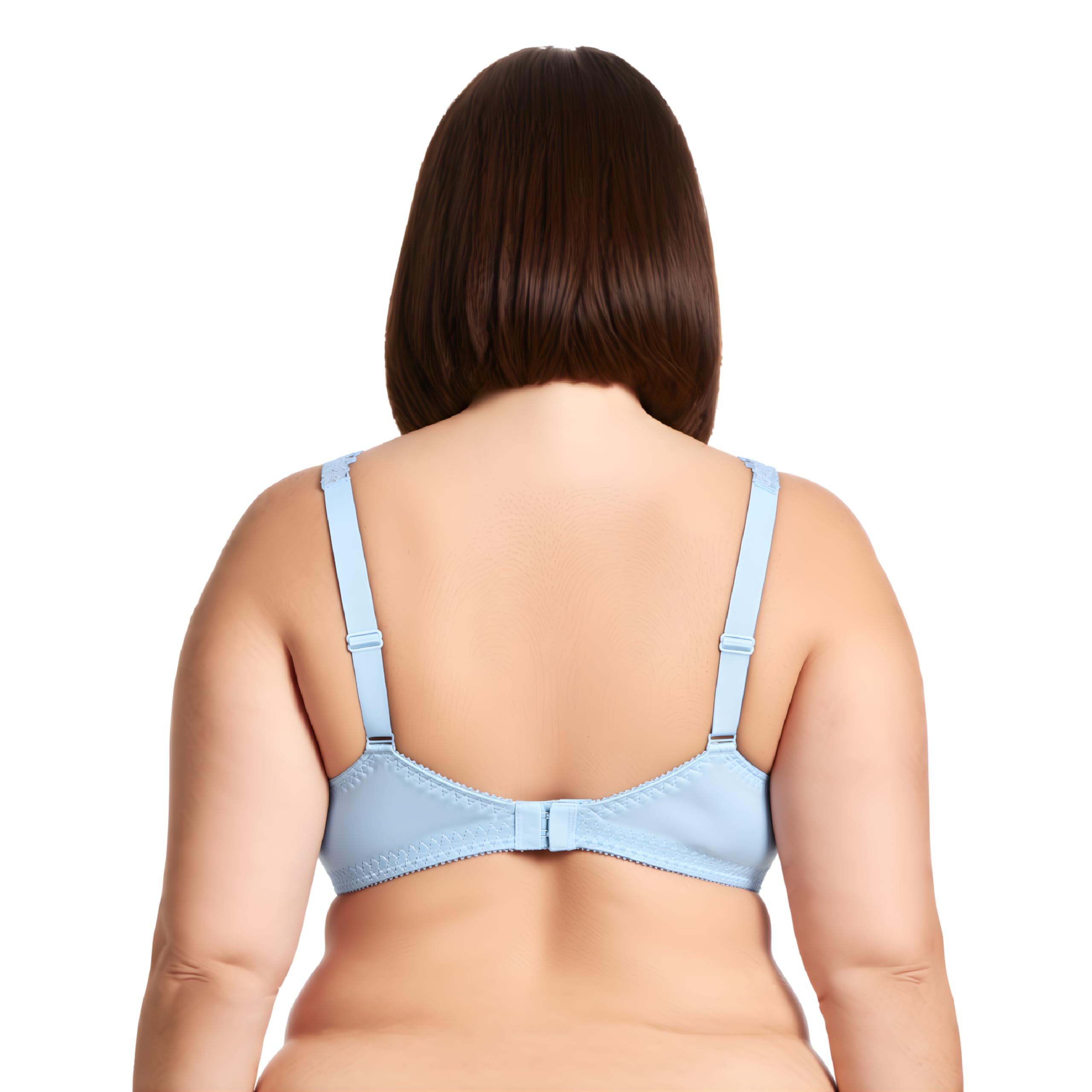 Curve Muse Sujetador Reductor Sin Aros Sin relleno-x2-Azul,Rosa-115B