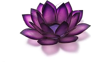 Capiz Shell Lotus Candle Holder: A Serene Ambiance for Meditation and Relaxation