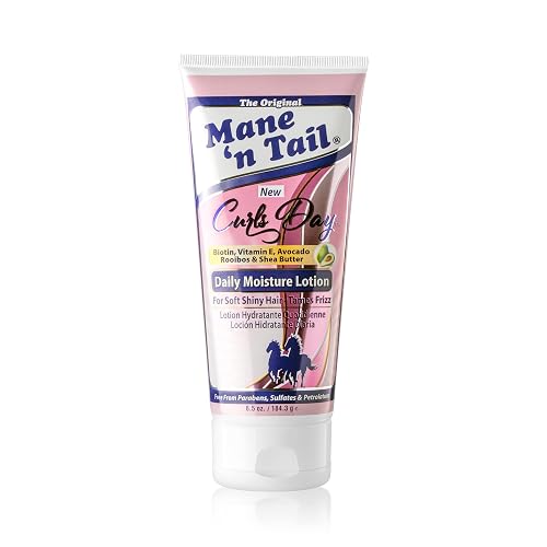 Mane 'n Tail Daily Moisture Lotion with Biotin, Vitamin E, Avocado, Rooibos & Shea Butter For Shiny Hair Tames Frizz (Da