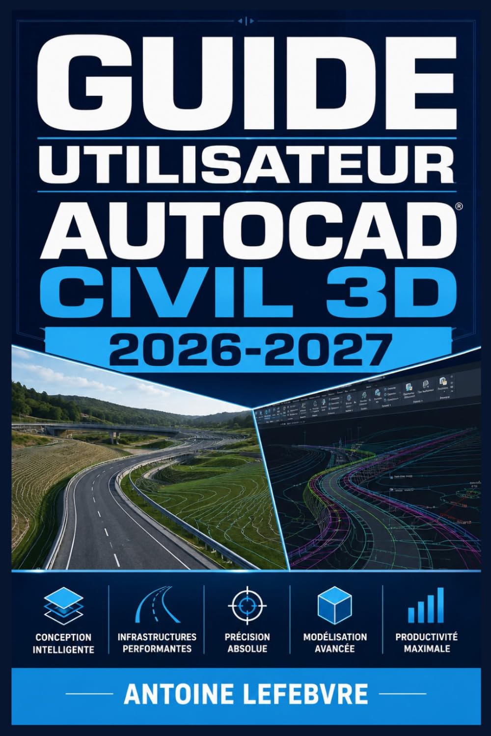 GUIDE UTILISATEUR AUTOCAD CIVIL 3D 2026 2027: Un manuel de parcours structuré et détaillé pour une utilisation quotidienne et un succès à long terme.
